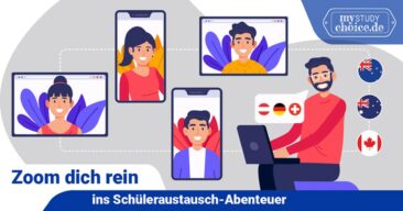 Wohin zum Auslandsjahr? Zoom-Infos mit Schulen live aus Kanada, Australien und Neuseeland vom 7. bis 11.2.