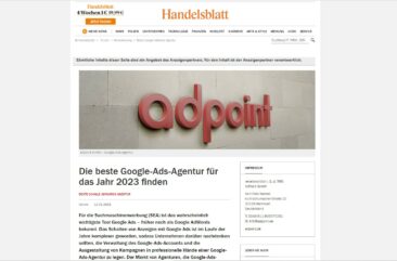 Das Handelsblatt über Google Ads und die Bedeutung einer Adwords Agentur für Unternehmen
