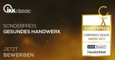Corporate Heath Award 2023: Bewerbungsstart für Sonderpreis „Gesundes Handwerk“