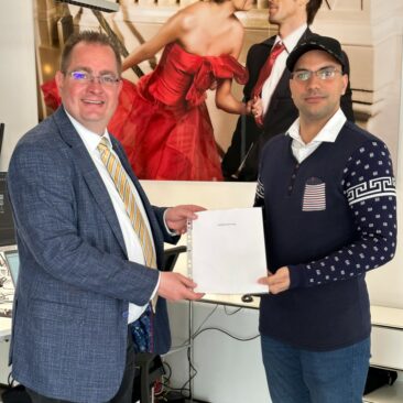 Besuch des CDU-Politikers Frank Steinraths MdL bei der Tie Solution GmbH in Wetzlar