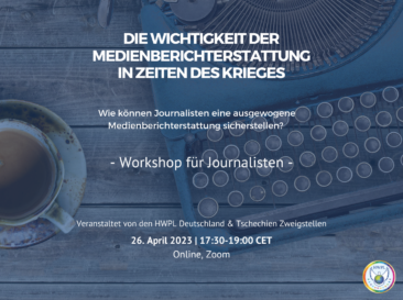 HWPL Deutschland e.V. organisiert ersten Workshop zum Thema Friedensjournalismus