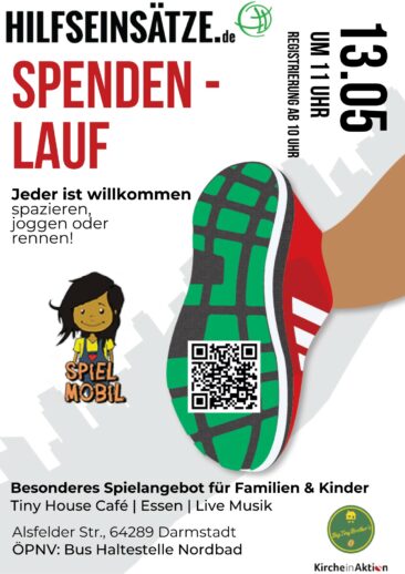 Spendenlauf am 13.05.2023 in Darmstadt zugunsten von internationalen Hilfsorganisationen