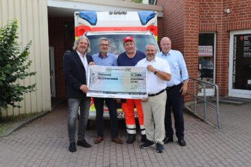 NH/HH Recyclingverein spendet EUR 5.000  für die Wasserwacht des DRK-Ortsvereins Schwarzenbek