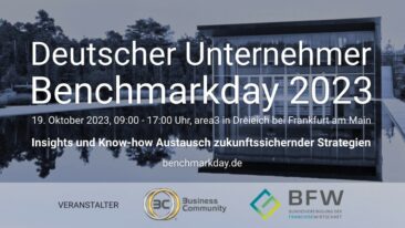 Deutscher Unternehmer Benchmarkday 2023 – Forum für Innovation, Wachstum und effektives Networking