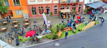 PARK(ing) Day Mainz am 16.9.2023 – Bunte Inseln der Inspiration im grauen Bleichenviertel
