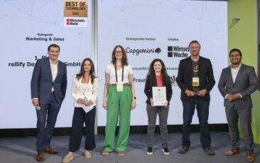 Rellify gewinnt den WiWo Best of Technology Award 2023 in der Kategorie Marketing und Sales