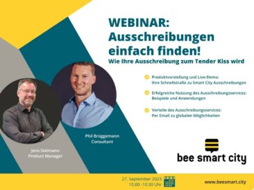 Webinar: Smart City Ausschreibungen für Lösungsanbieter finden