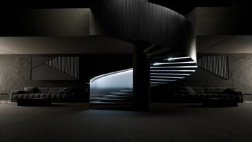 Lux Glender für Wendeltreppen. Das innovative LED-Handlauf-System passt sich jetzt jeder Kurve an.