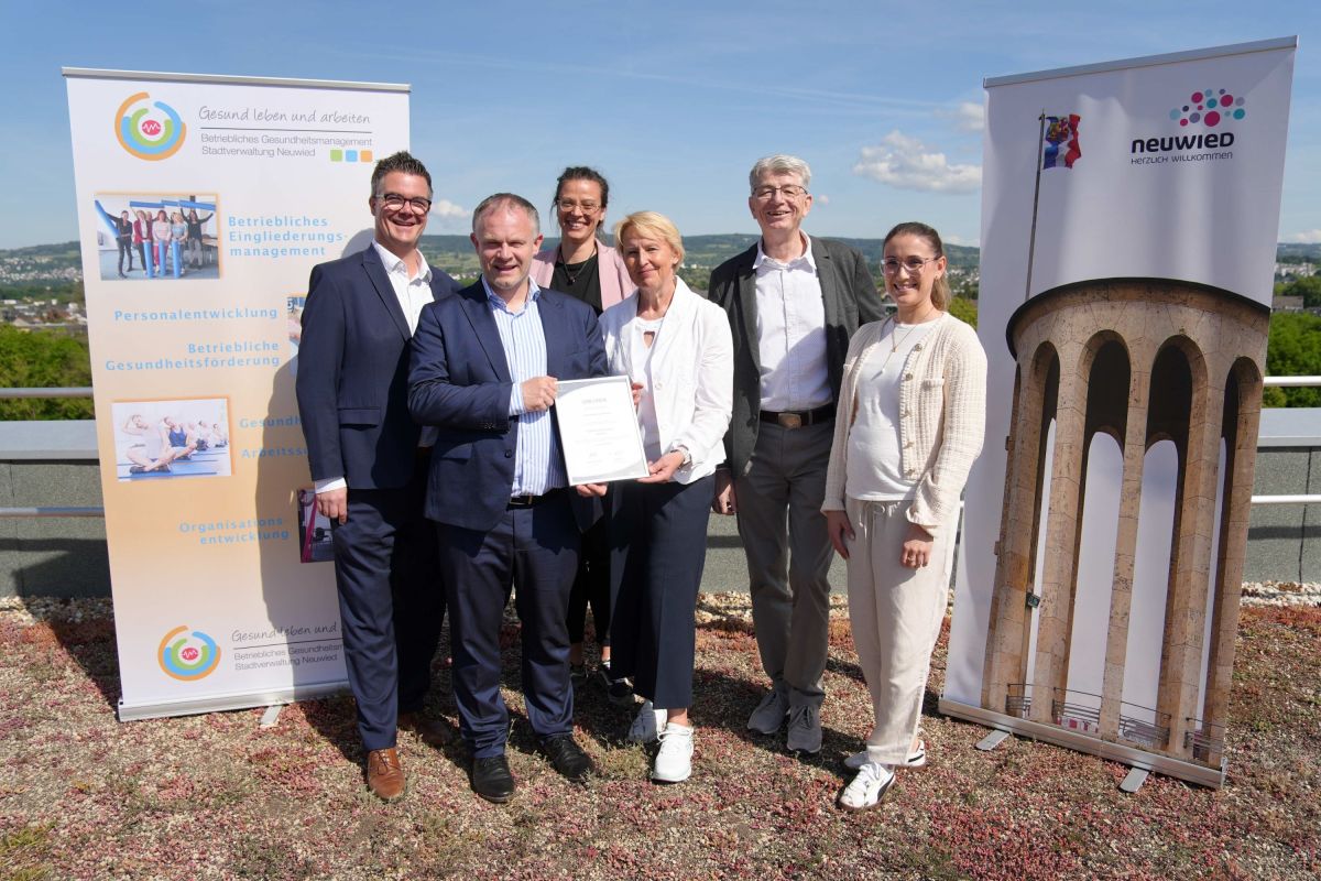 Ausgezeichnet arbeiten: Mitarbeitende liegen der Stadtverwaltung Neuwied am Herzen
