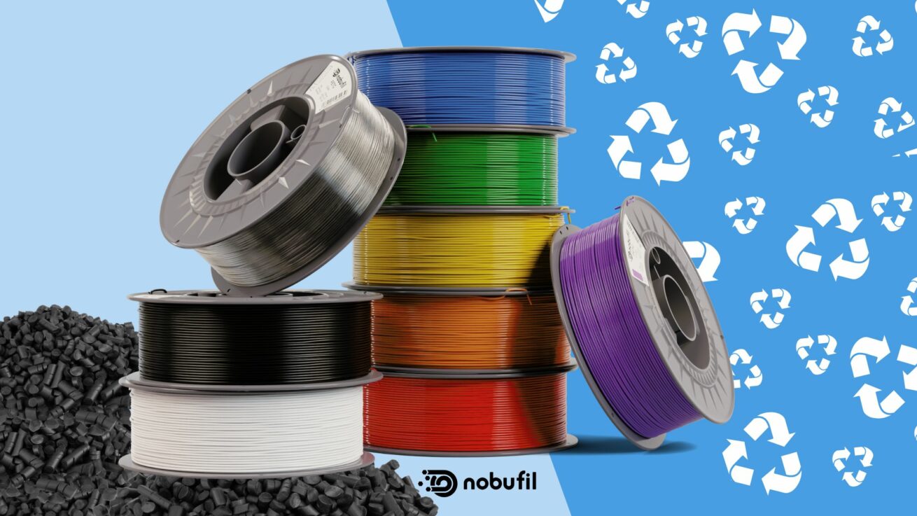 Nachhaltiges 3D-Druckmaterial aus Industrieabfall – So produziert nobufil recyceltes Hochleistungsfilament