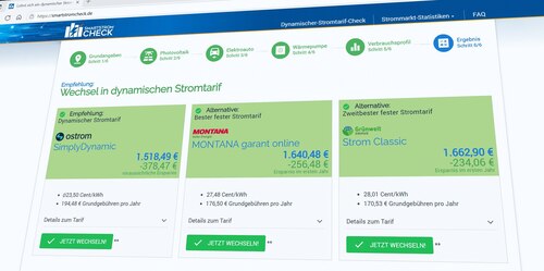 Neuer Online-Rechner SmartStromCheck.de: Lohnt sich ein dynamischer Stromtarif für Ihren Haushalt?