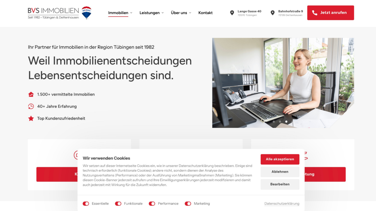 Persönliche Beratung und starke Marktkenntnis – BVS Immobilien GmbH ist ihr Immobilienmakler in Tübingen