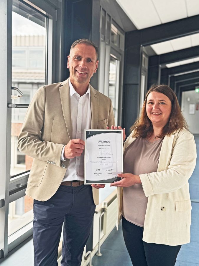 Soziale Verantwortung nach innen und außen: Jobcenter Bremen ist “Gesunder Arbeitgeber”