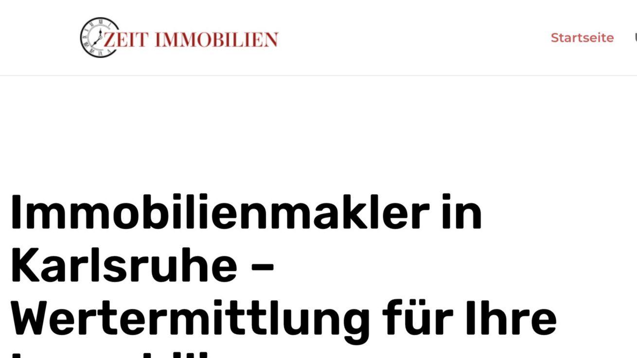 Zeit Immobilien – Ihr Immobilienmakler in Karlsruhe