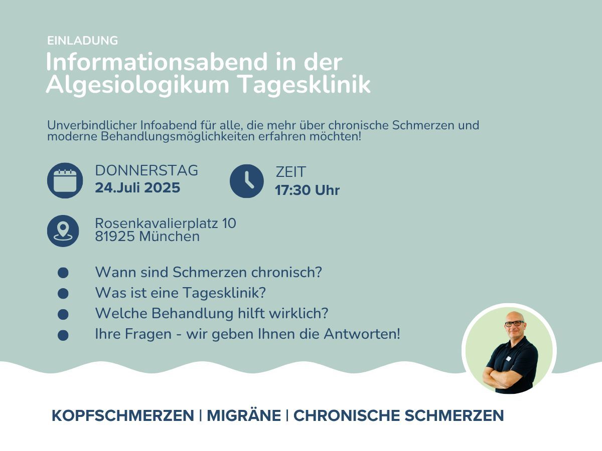 Algesiologikum Tagesklinik: Informationsveranstaltung chronischer Schmerz