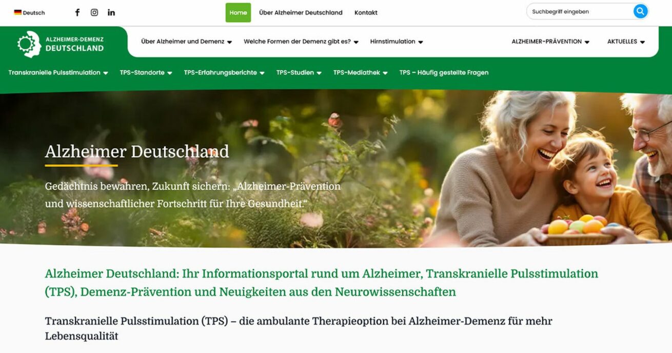 ALZHEIMER DEUTSCHLAND: Relaunch des immer relevanter werdenden Gesundheitsportals zum Thema Demenz