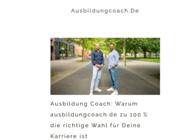 Berufliche Orientierung durch Coaching: AusbildungCoach im Fokus