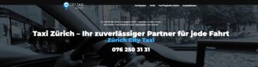 City Taxi Zürich – Ihre erste Adresse für Fahrten aller Art