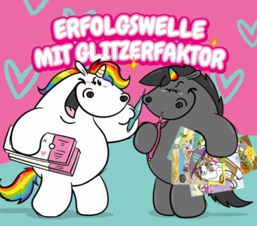 Erfolgswelle mit Glitzerfaktor
