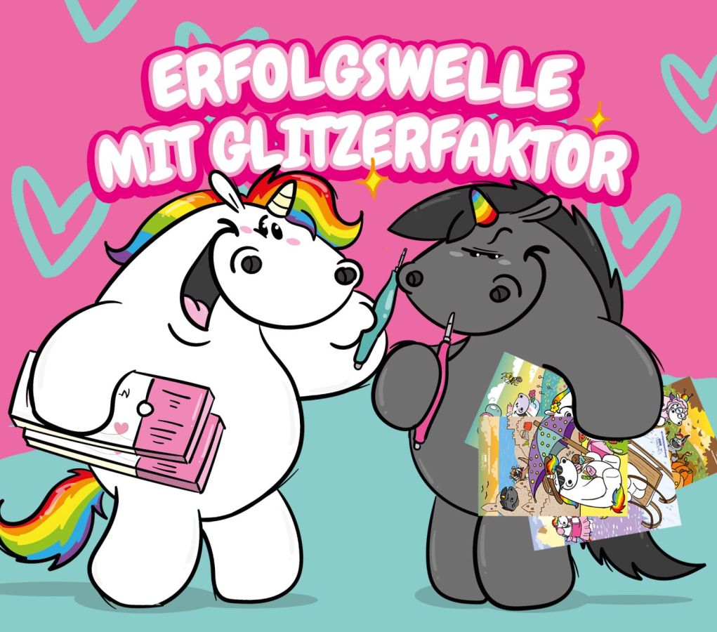 Erfolgswelle mit Glitzerfaktor