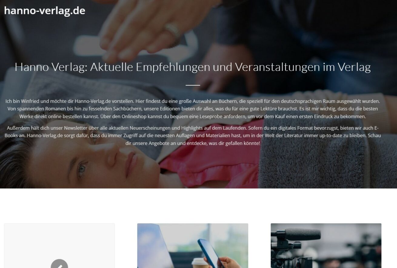 Hanno Verlag: Regionale Literatur mit Haltung und Herz