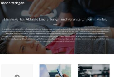 Hanno Verlag: Regionale Literatur mit Haltung und Herz