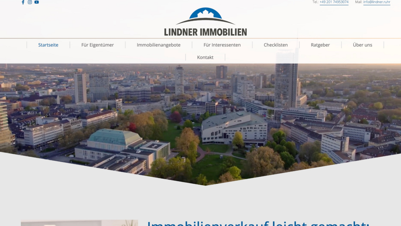 Immobilienmakler in Essen und Mülheim an der Ruhr – Lindner Immoiblien