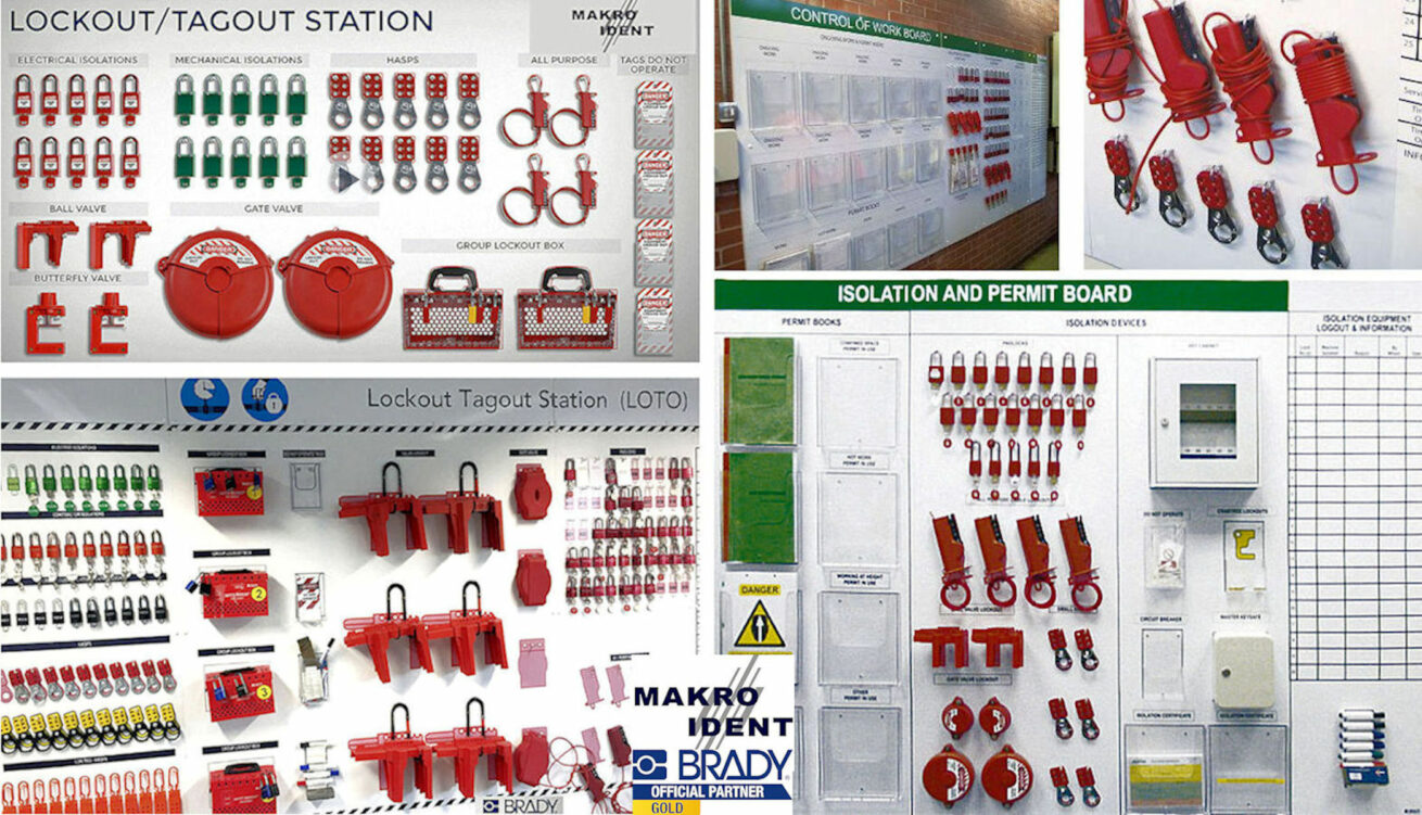 Individuelle Shadowboards mit Brady LOTO-Ausrüstung von MAKRO IDENT