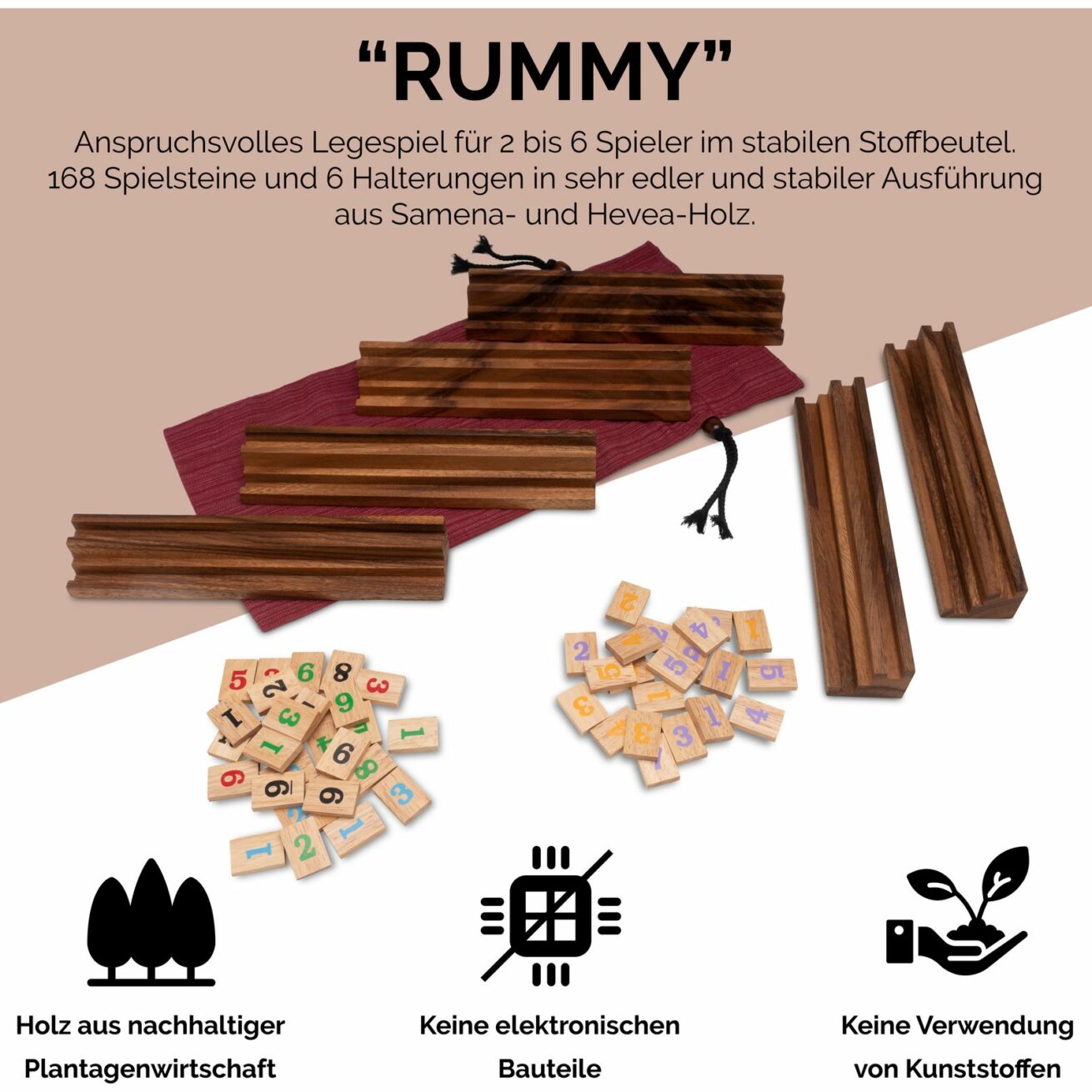LOGOPLAY stellt Rummy-Varianten in edler Holzoptik vor – Strategischer Spielspaß für die ganze Familie