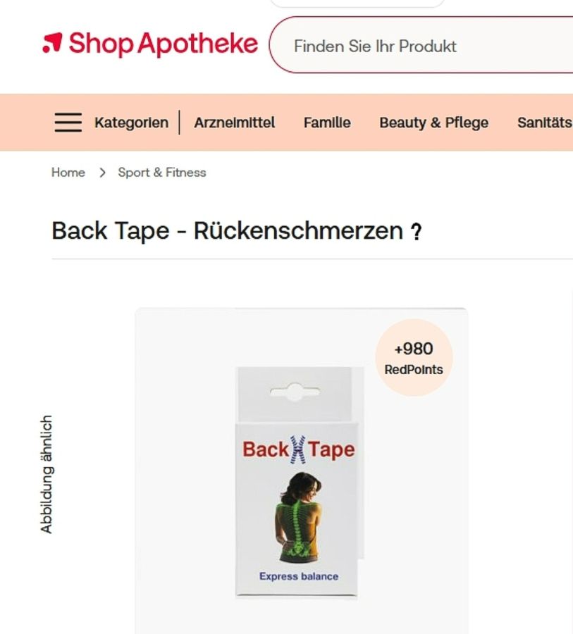 Mondseer Start-Up Back-Tape® nach “2 Minuten 2 Millionen”-Triumph bei ONLINES hop-Apo theke gelistet