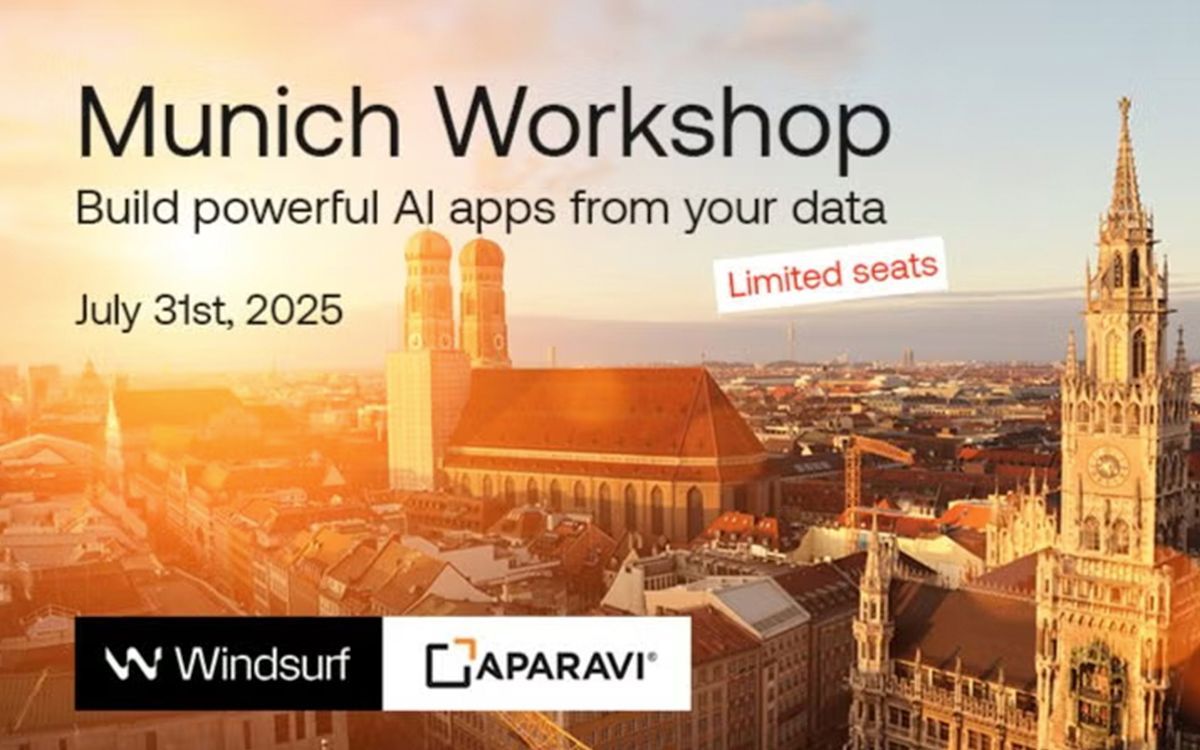 München wird zum Hotspot für KI-Entwicklung: Aparavi und Windsurf laden zum KI-Workshop