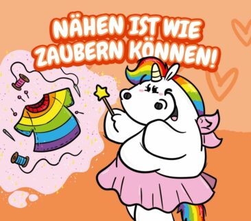 Nähen mit Glitzer – Pummeleinhorn meets Schnuckidu