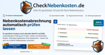 Nebenkosten prüfen per KI – einfach, schnell und sicher