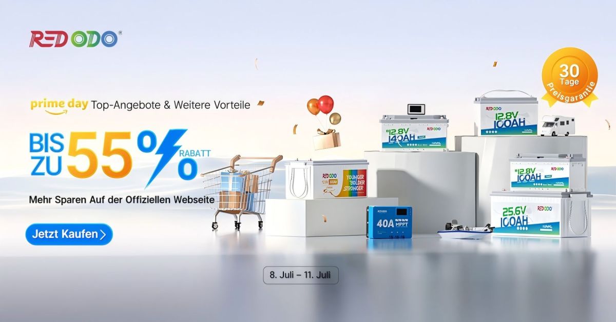 Prime Day 2025: Redodo bietet LiFePO4-Batterien so günstig wie nie