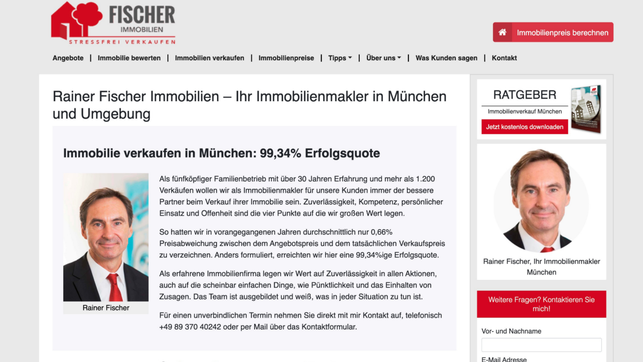 Rainer Fischer Immobilien – Ihr Immobilienexperte für München mit Erfahrung und Vertrauen