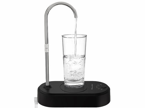 Rosenstein & Söhne Akku-Trinkwasser-Pumpe mit justierbarem Auslass