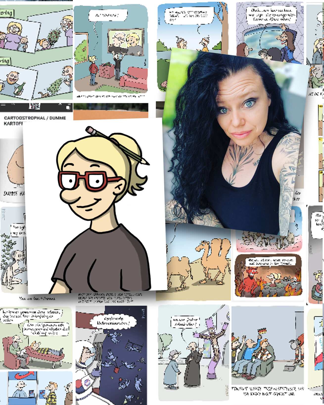 Sängerin Steffi Dorn und Cartoonistin MENZE “feiern” Katy Perrys Weltraumtrip