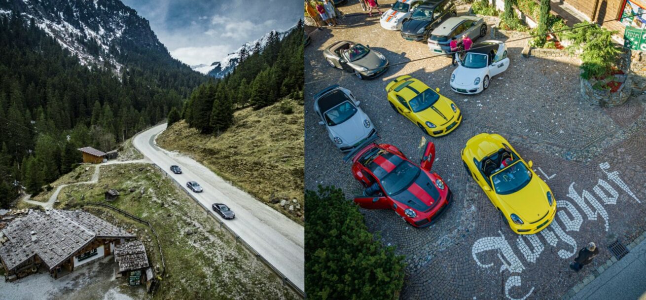 Schwäbische Boliden in der Tiroler Bergwelt: 911er-Treffen im 5-Sterne SPA Hotel Jagdhof im Stubaital