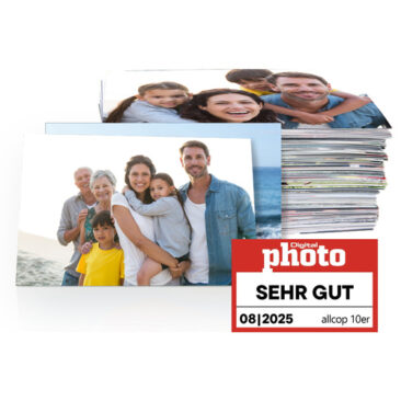 SEHR GUT im Digital Photo “Fotoabzüge” Test für allcop