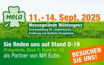 AGROsolution & BTU-Center Europe sind von 11.09. – 14.09.2025 auf der MeLa in Mühlengeez (D)