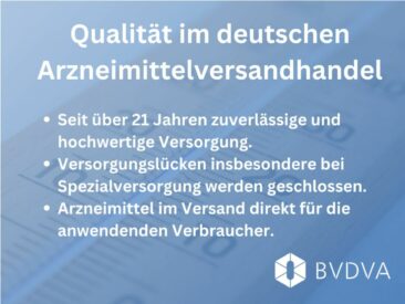 Arzneimittelversandhandel in Deutschland steht für Qualität und Leistungsfähigkeit