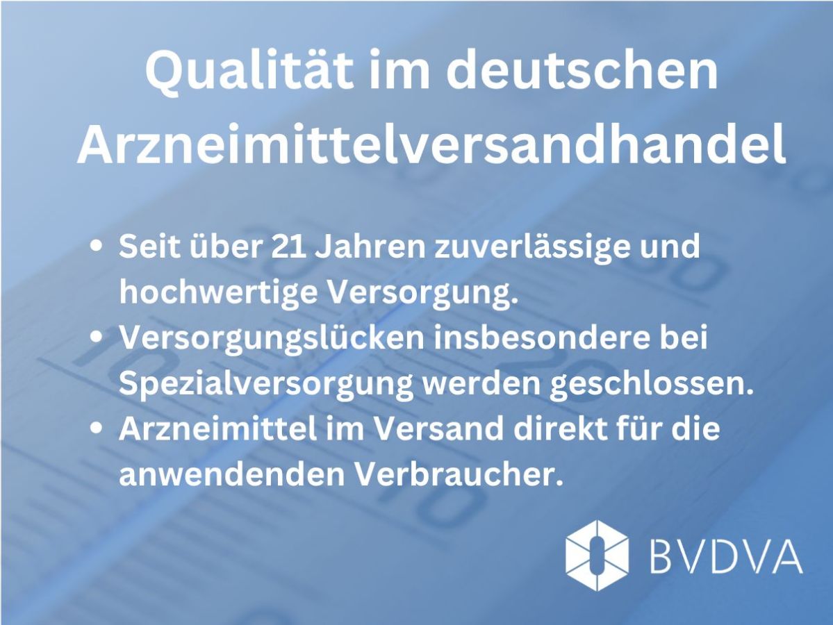 Arzneimittelversandhandel in Deutschland steht für Qualität und Leistungsfähigkeit