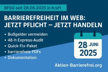 BFSG scharfgeschaltet: 94,8 % der Homepages fallen noch durch – Unternehmen müssen jetzt liefern