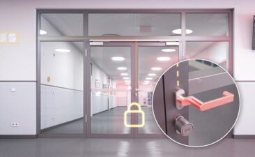 Fluchtwegtür mit dem Sicherheitsplus kombiniert:   ECO Protection schließt temporär bei Amokgefahren