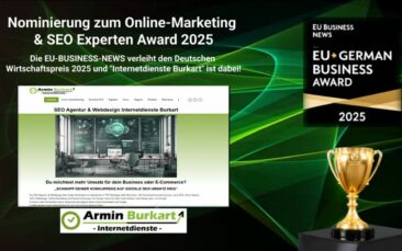 “Internetdienste Burkart für den renommierten ‘German Business Award 2025’ nominiert”