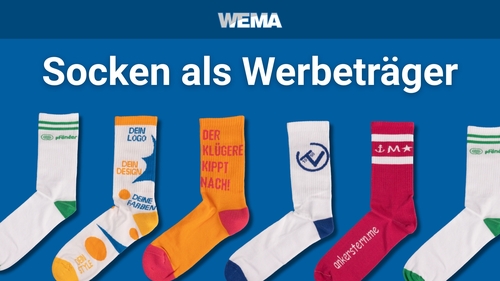 Neue Werbeidee mit Stil: Socken als Werbeträger