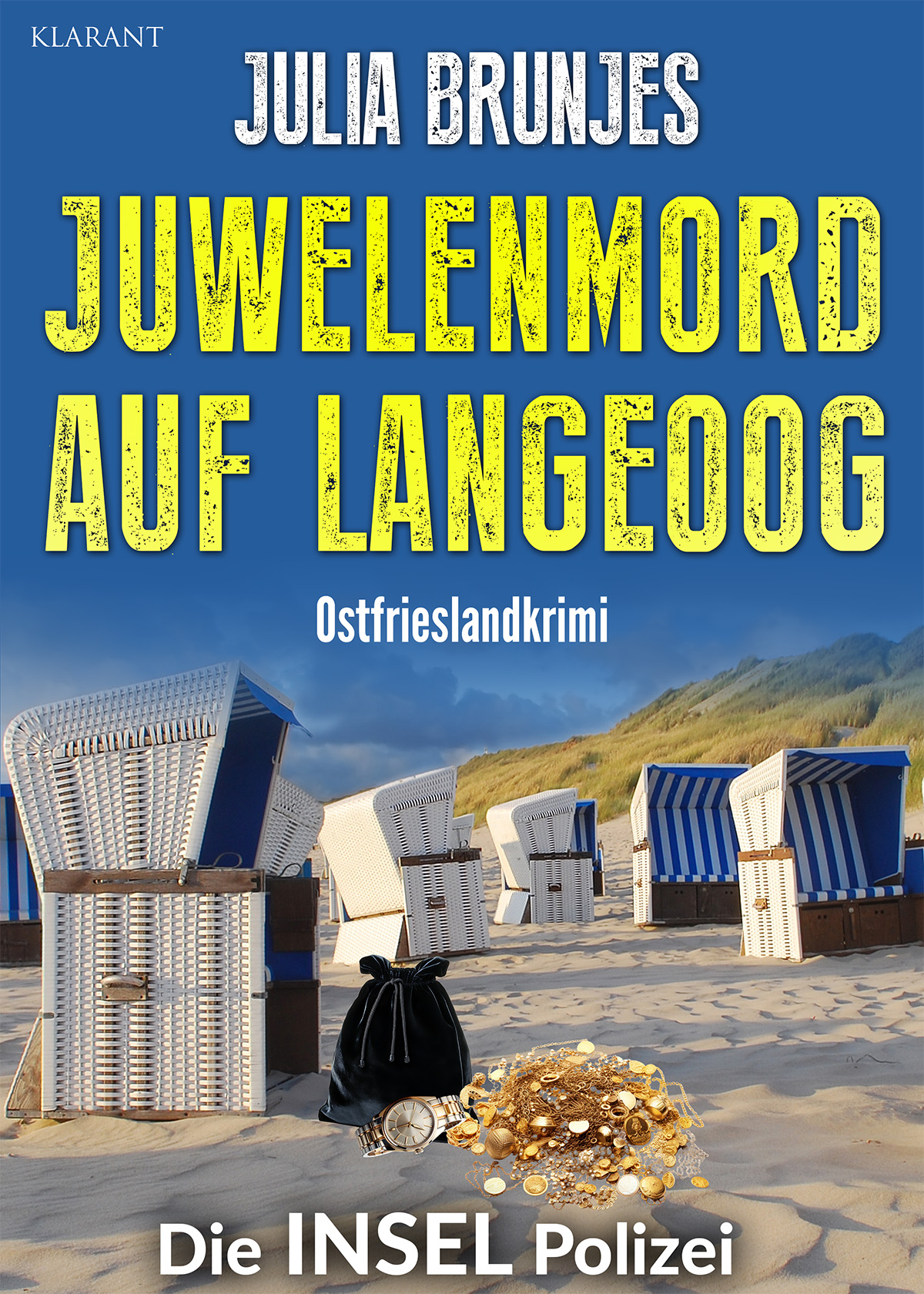 Neuerscheinung: Ostfrieslandkrimi “Juwelenmord auf Langeoog” von Julia Brunjes im Klarant Verlag