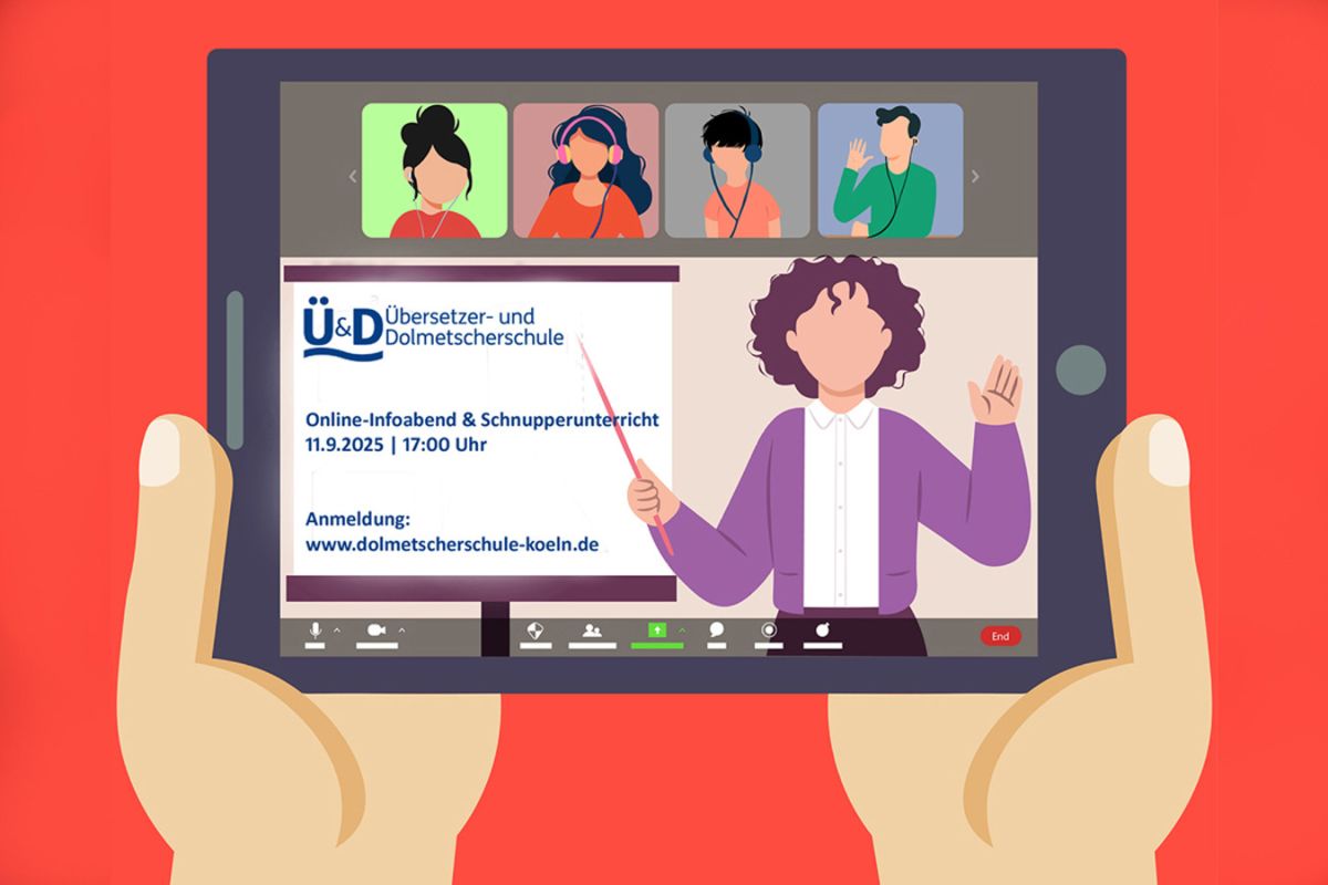 Schnupperunterricht und Infoabend über Online-Ausbildung zum Übersetzer (m/w/d) am 11.9.2025