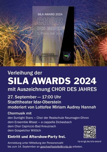 Verleihung der SILA Awards 2024 – eine Auszeichnung für besonderes Engagement in der Chorkultur
