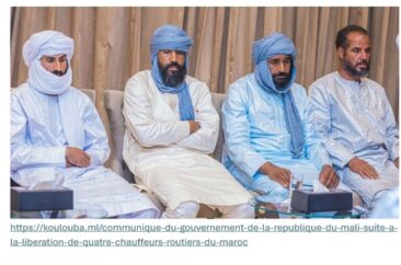 Vier marokkanische Lkw-Fahrer nach ihrer Entführung in Burkina Faso in Mali freigelassen